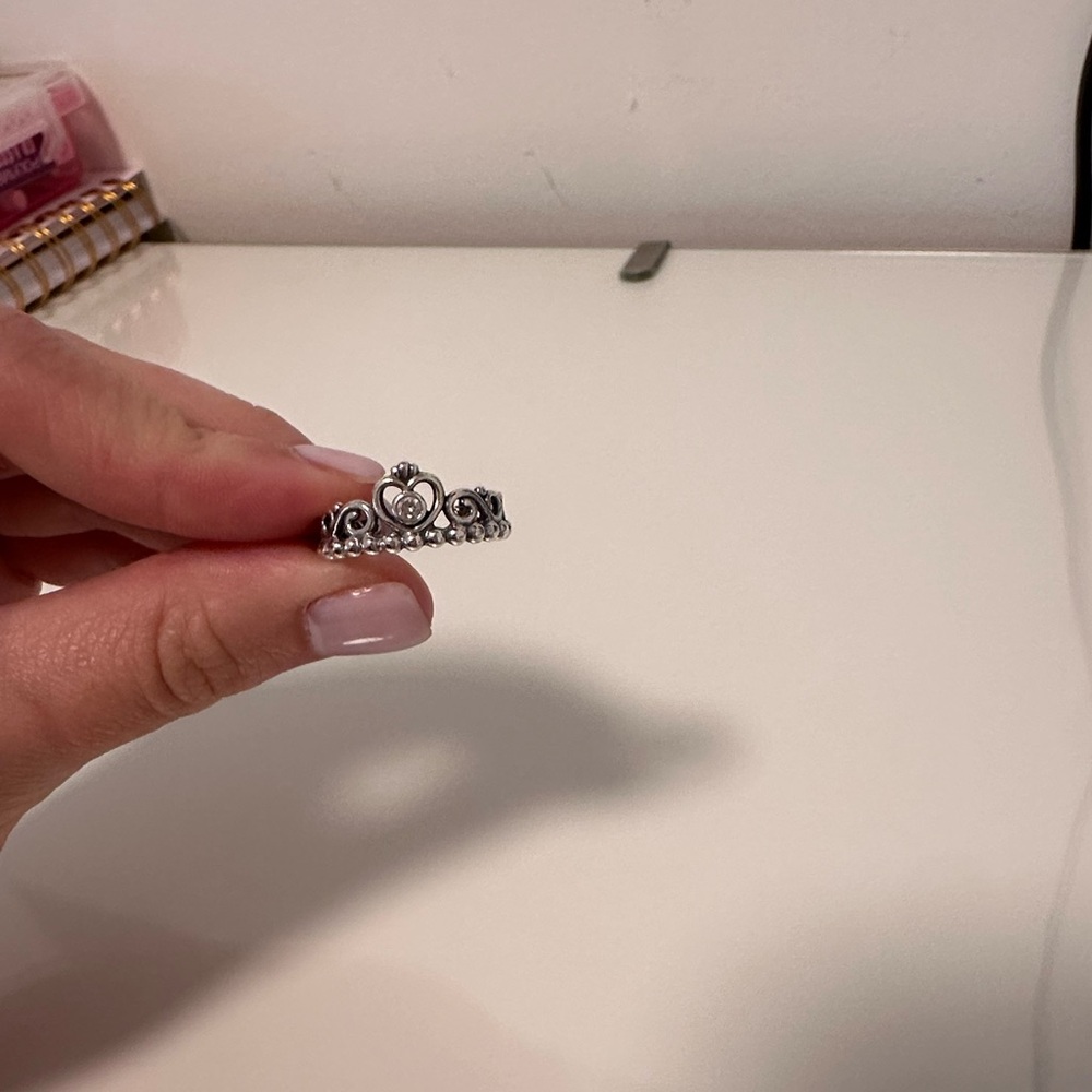 Princess crown ring from pandora SIZE 5 (50)
